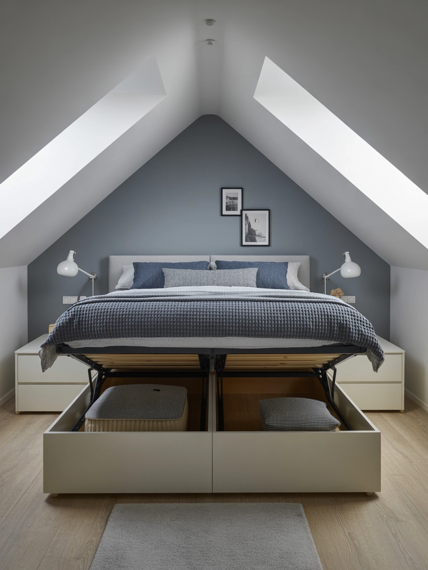 Attic Bedroom Storage 7
