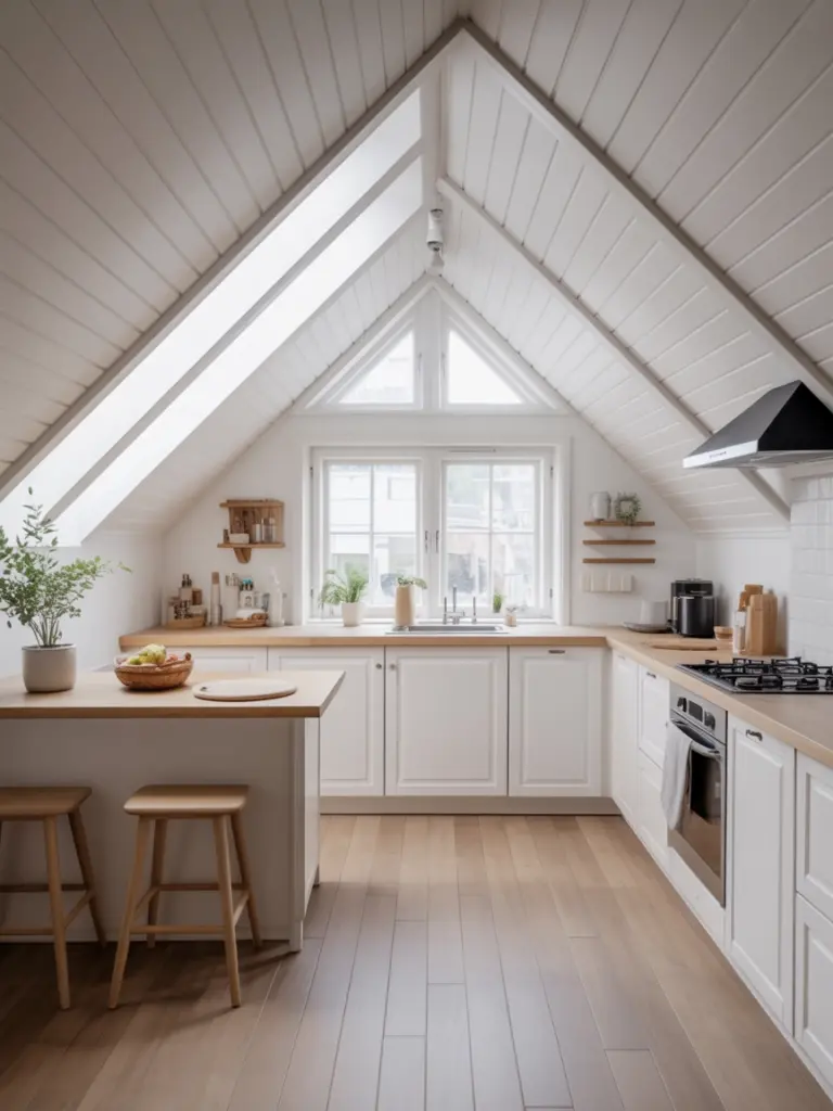 Attic Kitchen Ideas 1