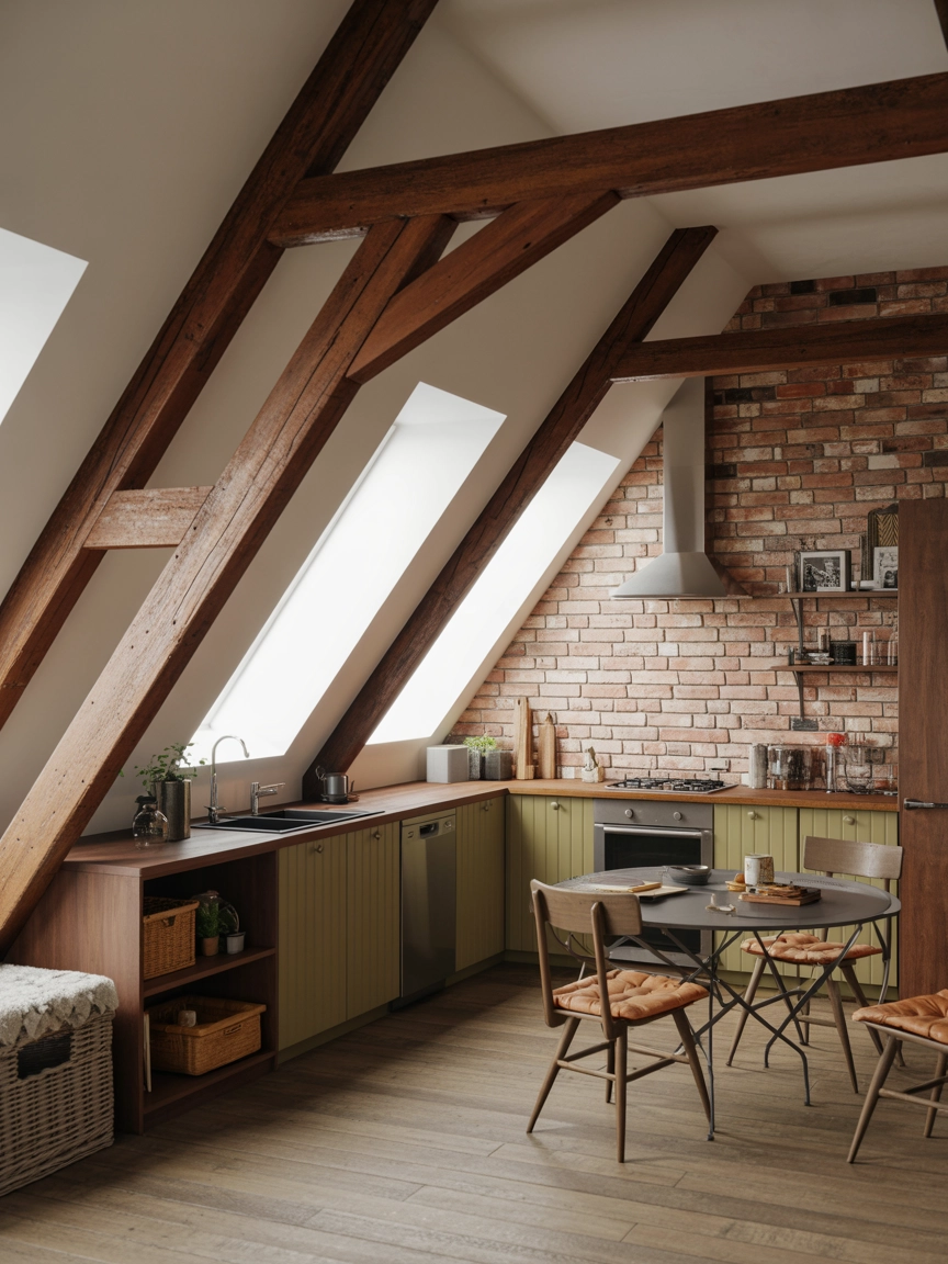 Attic Kitchen Ideas 10