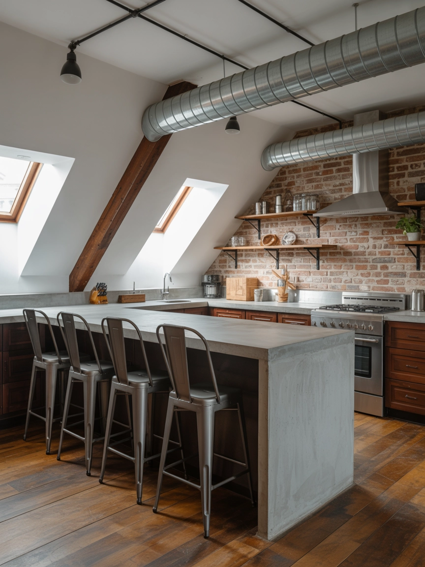 Attic Kitchen Ideas 6