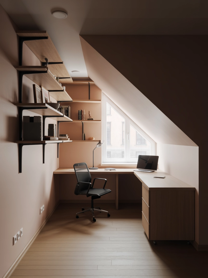Attic Office Ideas 6
