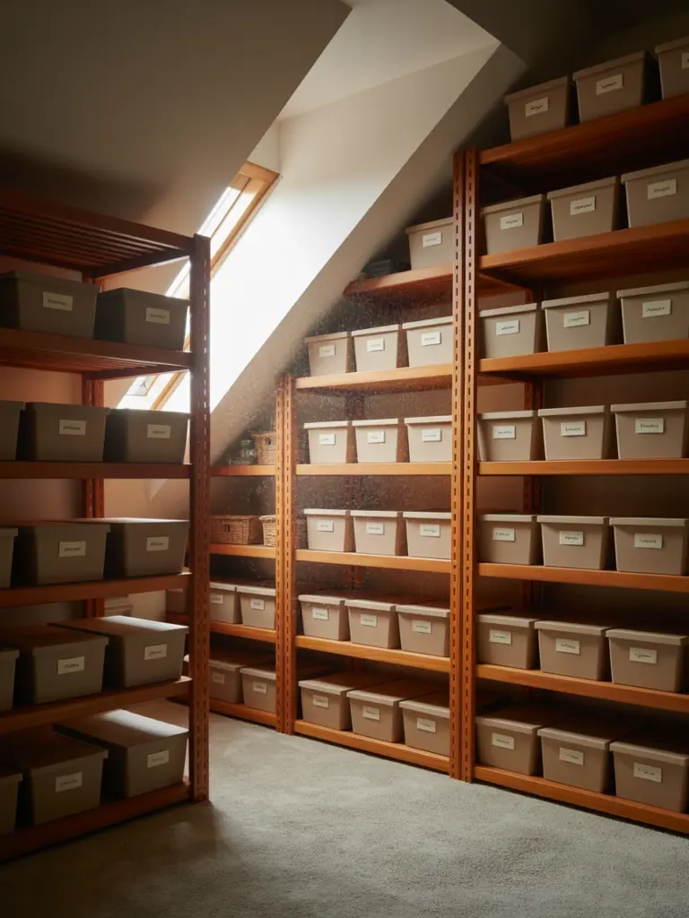 Attic Storage Shelves 1