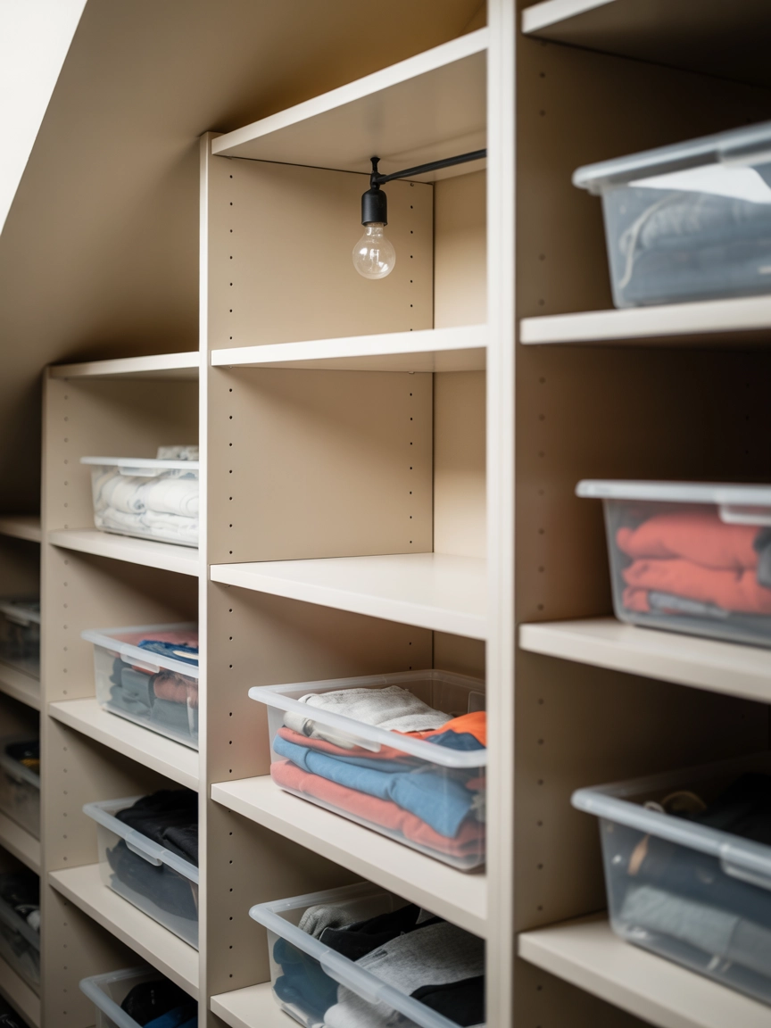 Attic Storage Shelves 2