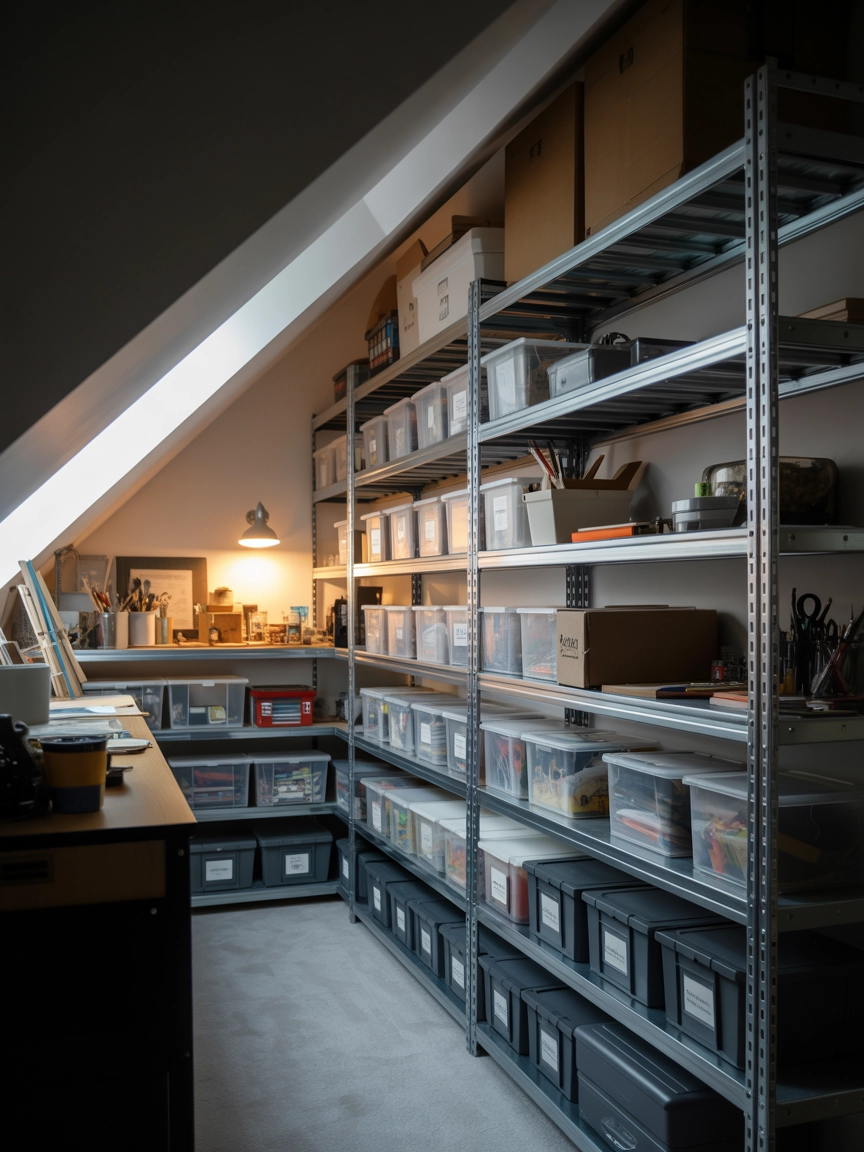 Attic Storage Shelves 5