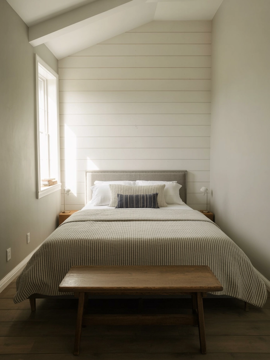 Bed Against Wall Small Room 10