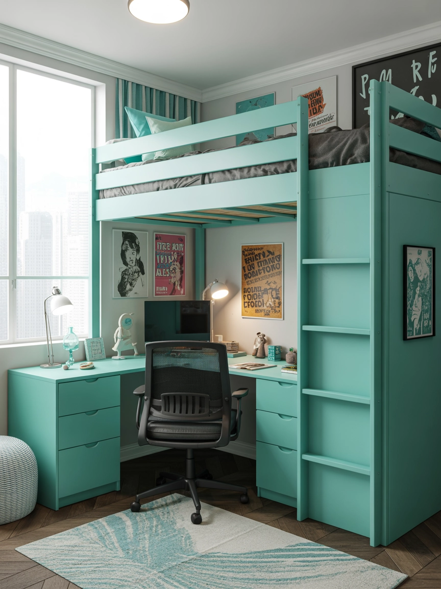 Bedroom Turquoise 10