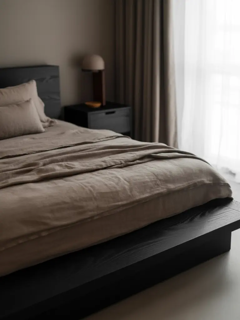 Black And Taupe Bedroom 1