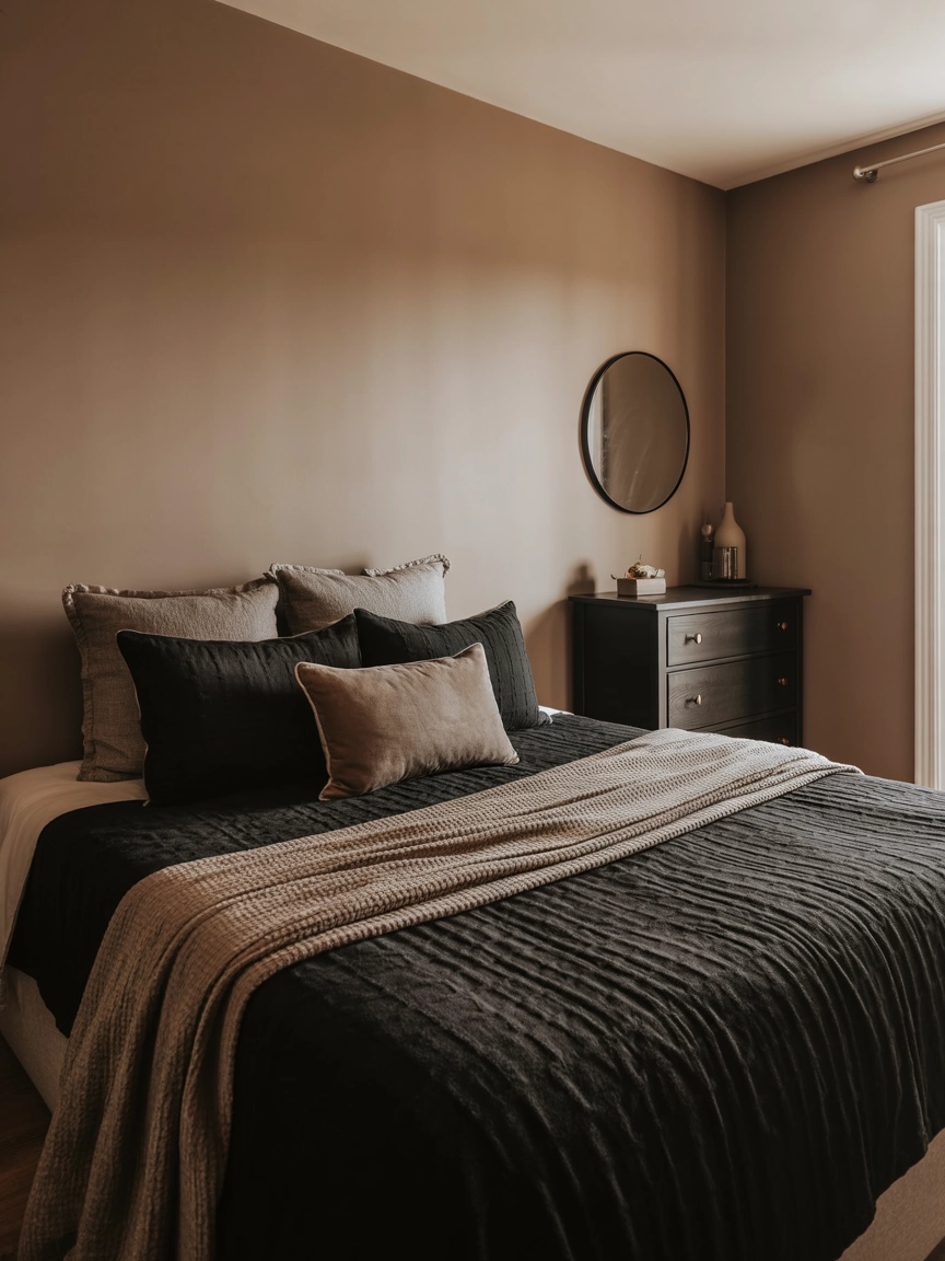 Black And Taupe Bedroom 3