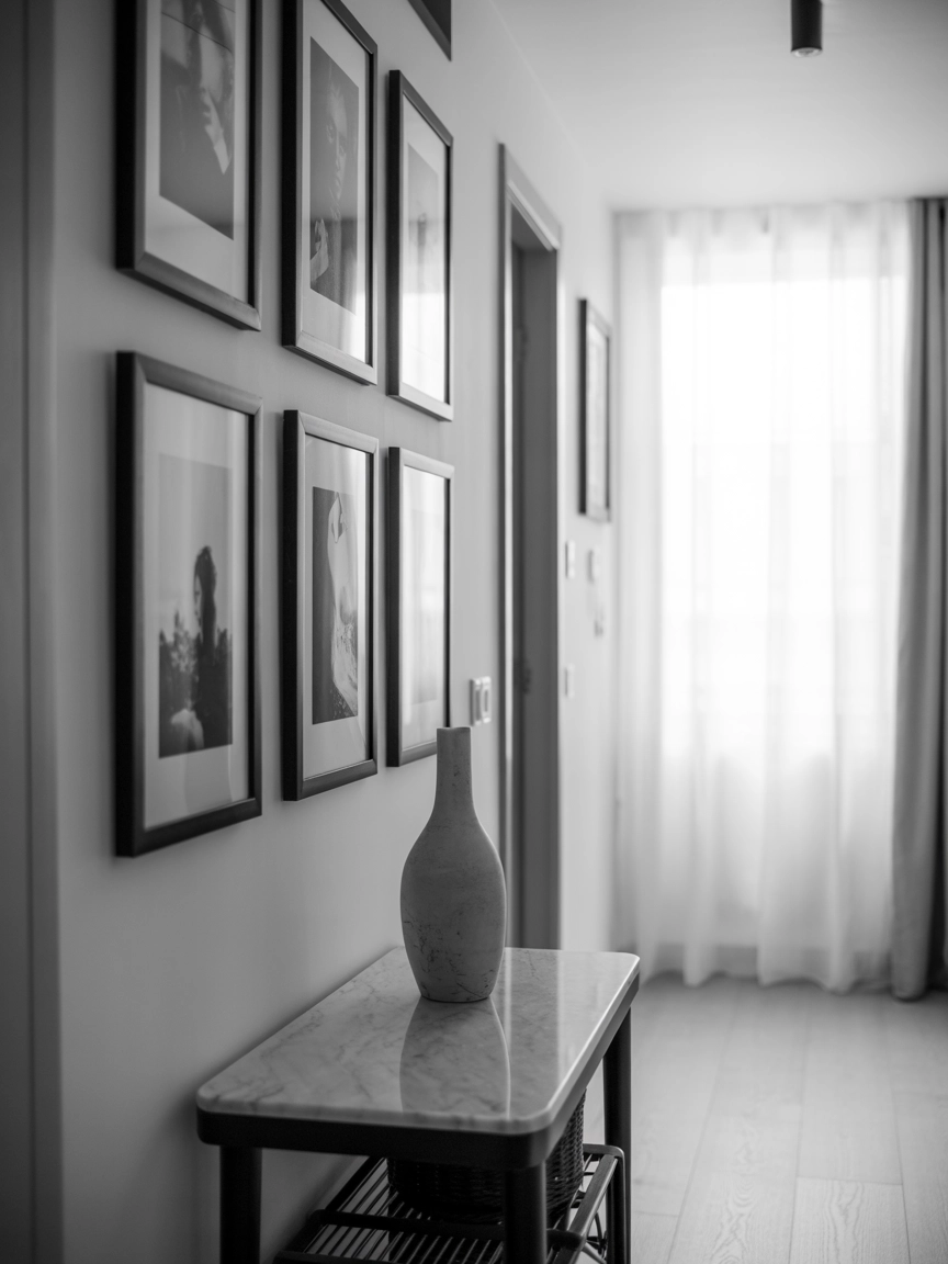 Black And White Hallway 1
