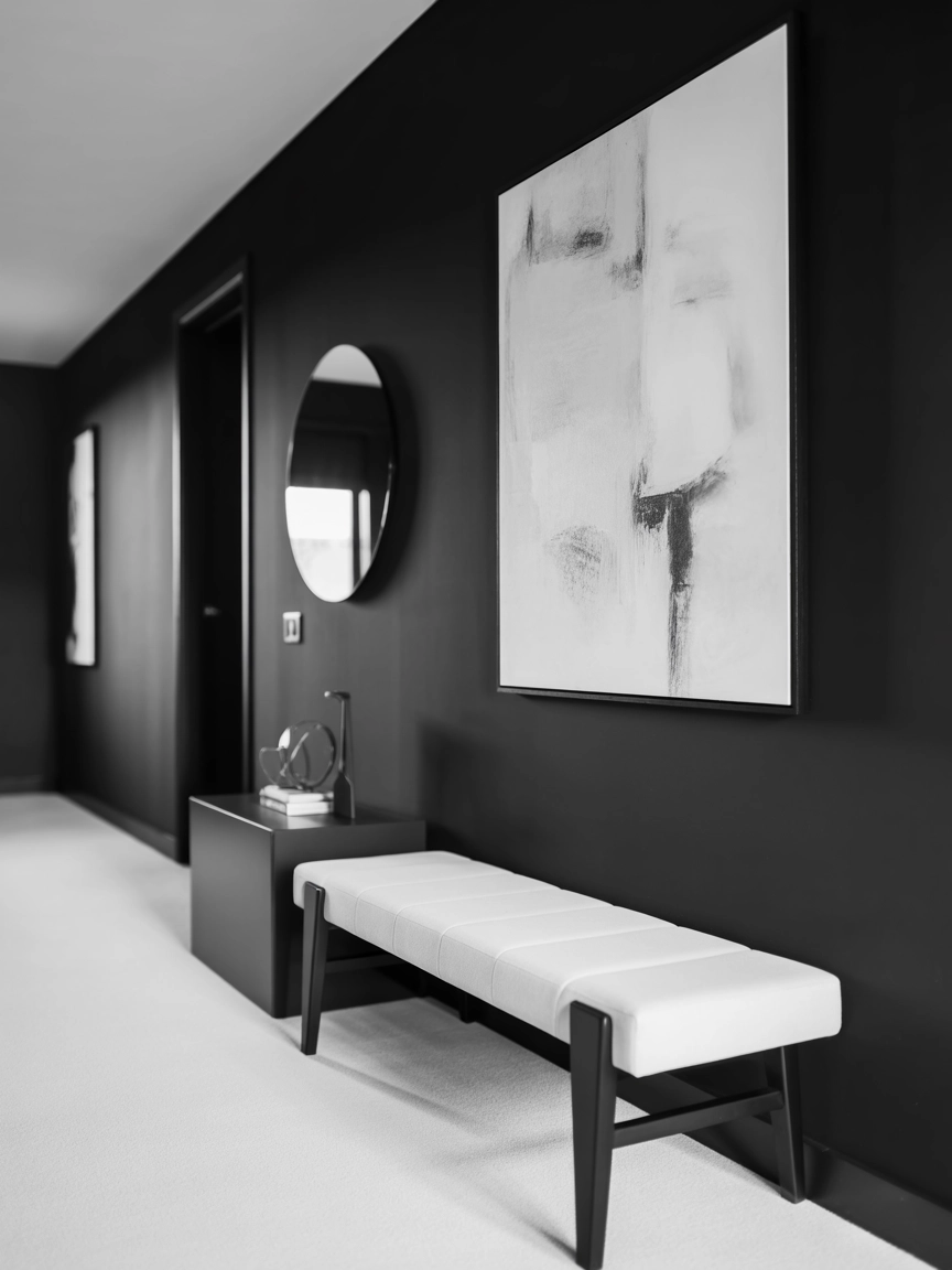 Black And White Hallway 3