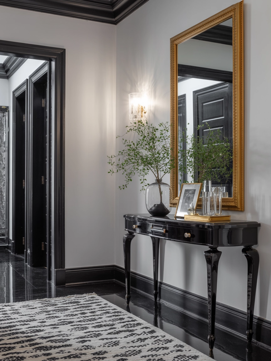 Black And White Hallway 9
