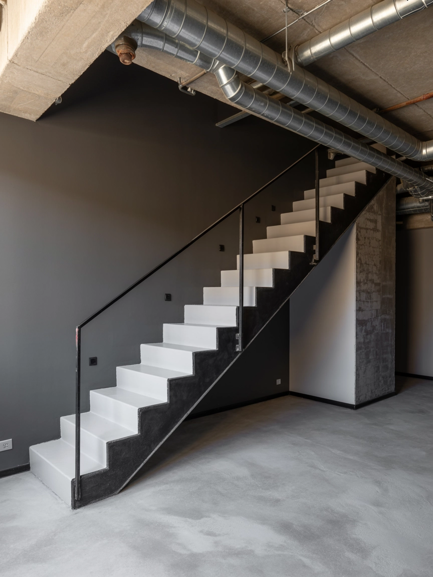 Black And White Stairs 5