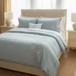 Blue And Cream Bedroom 1