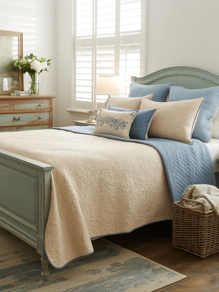 Blue And Cream Bedroom 2