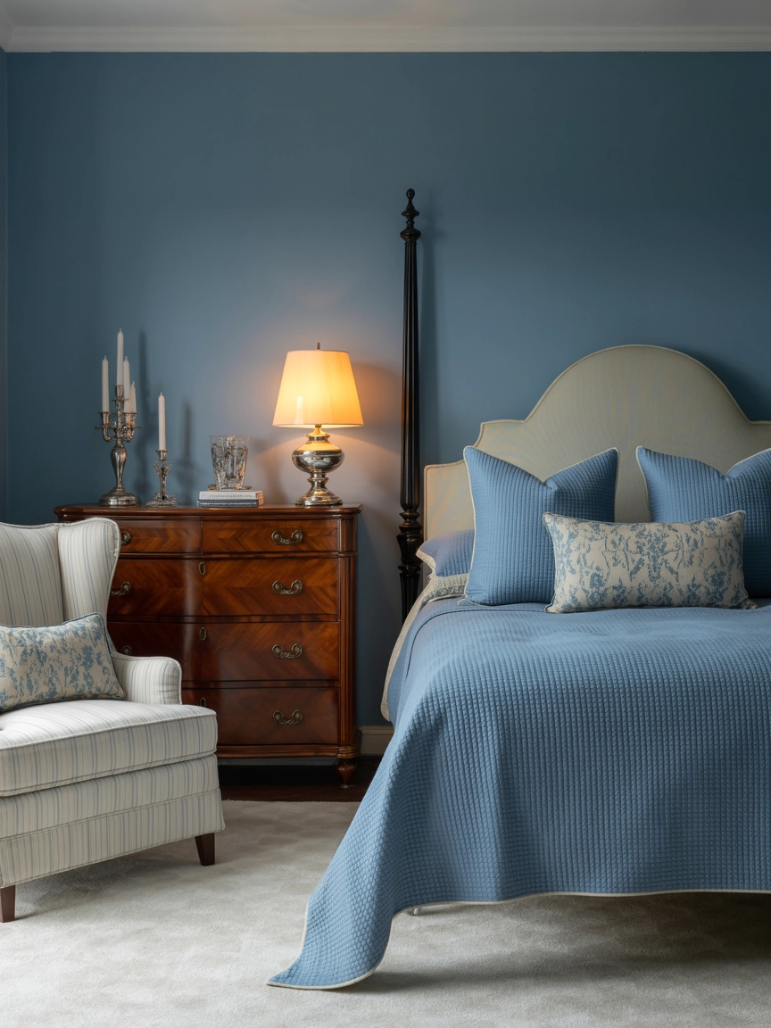 Blue And Cream Bedroom 3