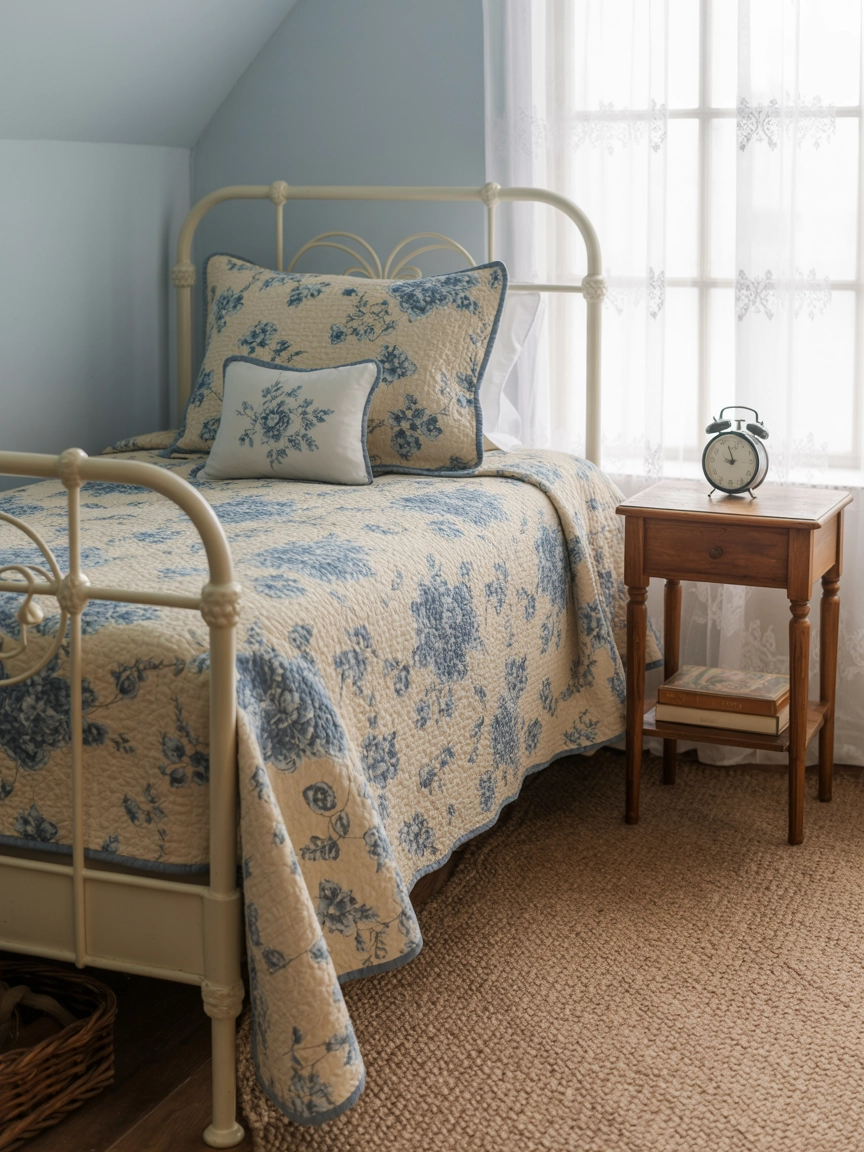 Blue And Cream Bedroom 4