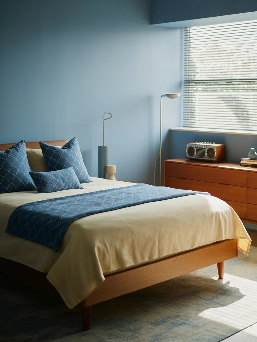 Blue And Cream Bedroom 7