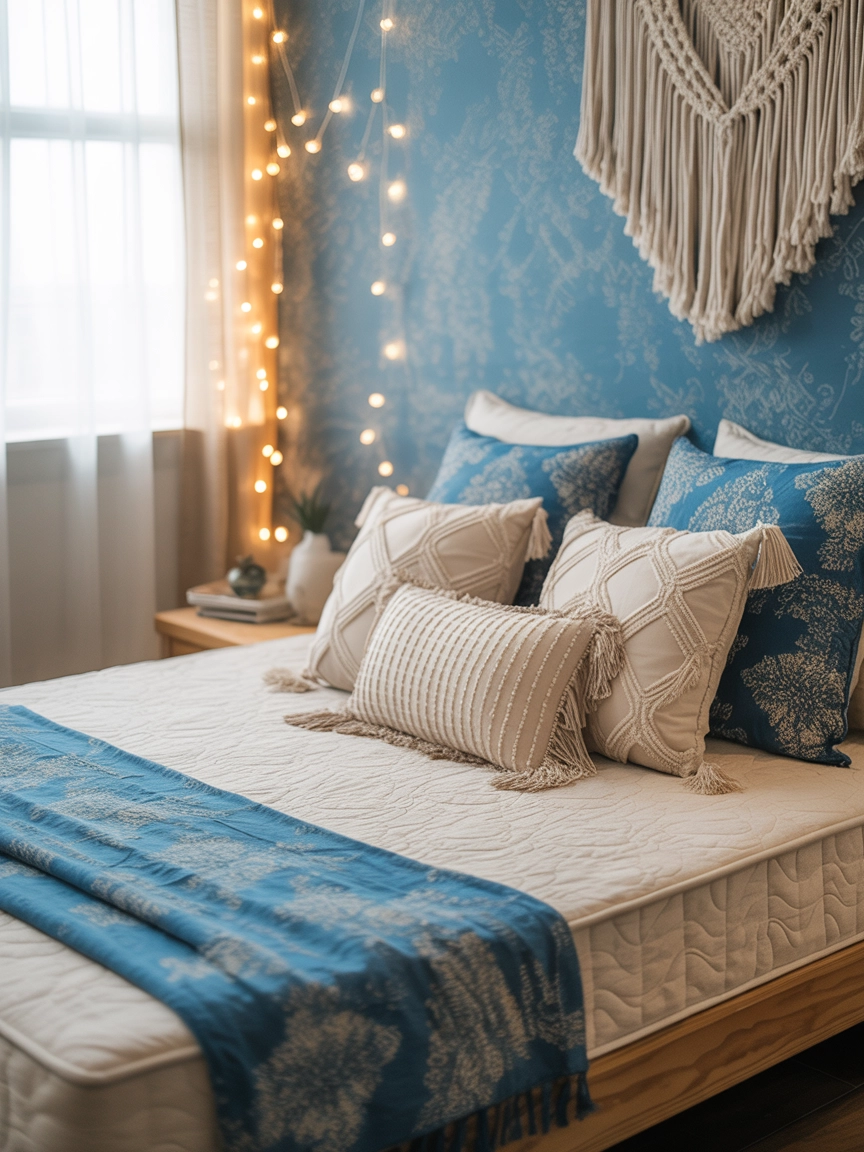 Blue And Cream Bedroom 8