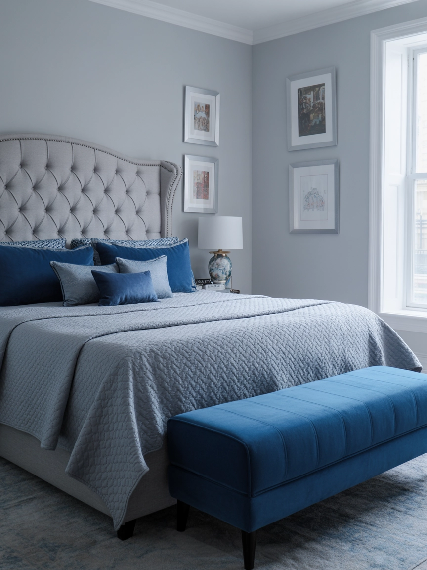 Blue And Grey Bedroom 2