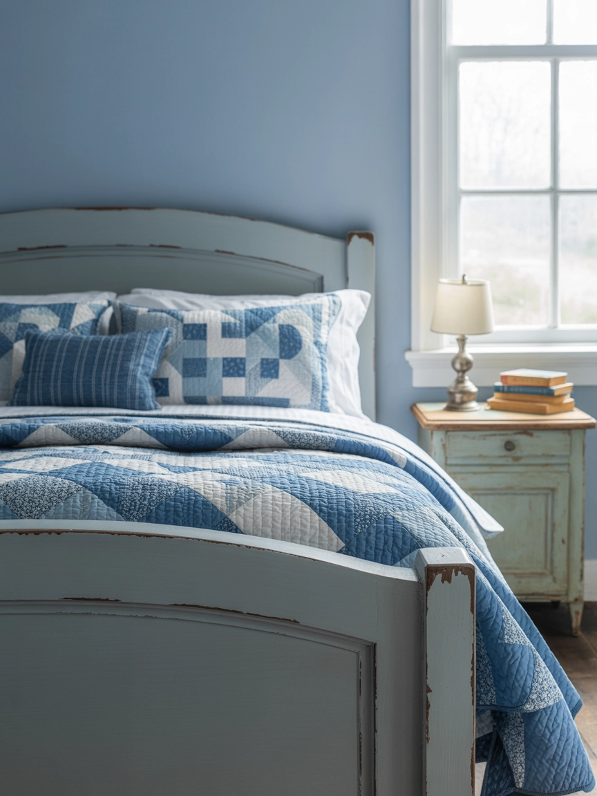 Blue And Grey Bedroom 4