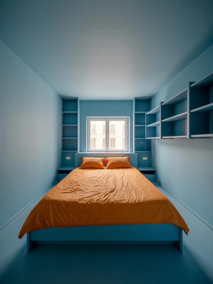 Blue And Orange Bedroom 4