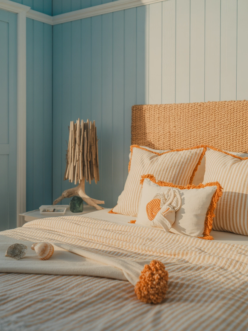 Blue And Orange Bedroom 6