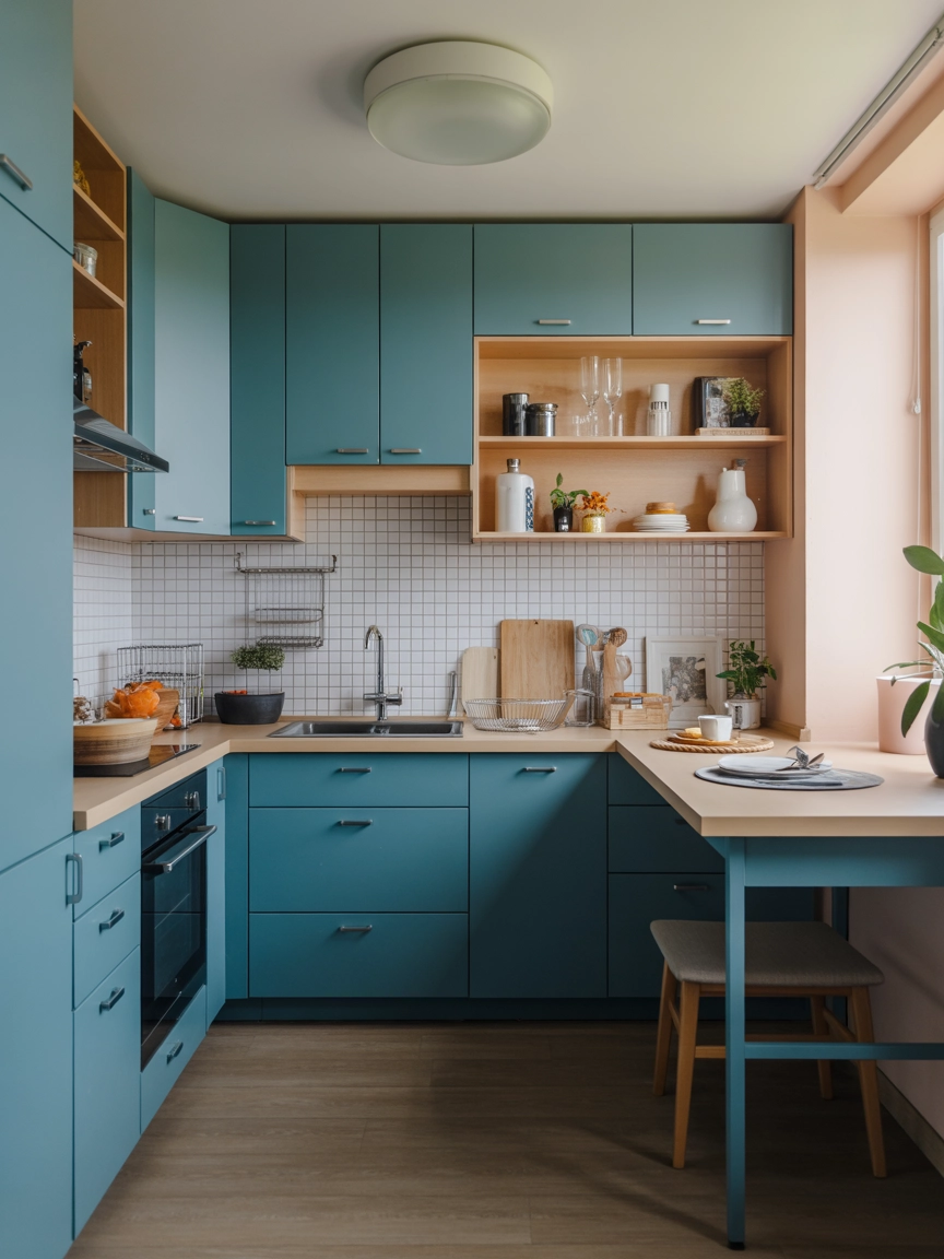 Blue Kitchen Cabinets 10