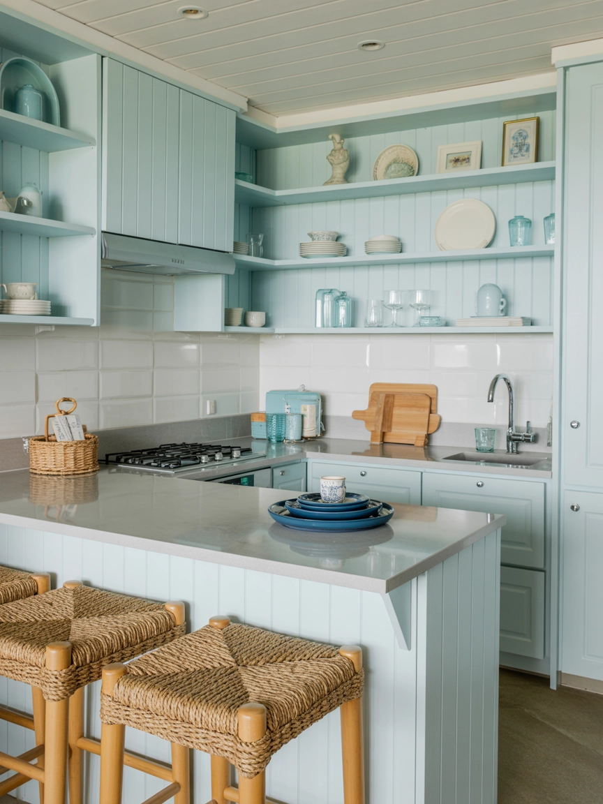 Blue Kitchen Cabinets 2
