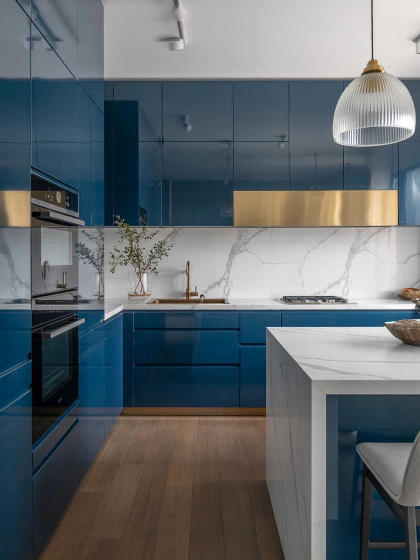 Blue Kitchen Cabinets 3
