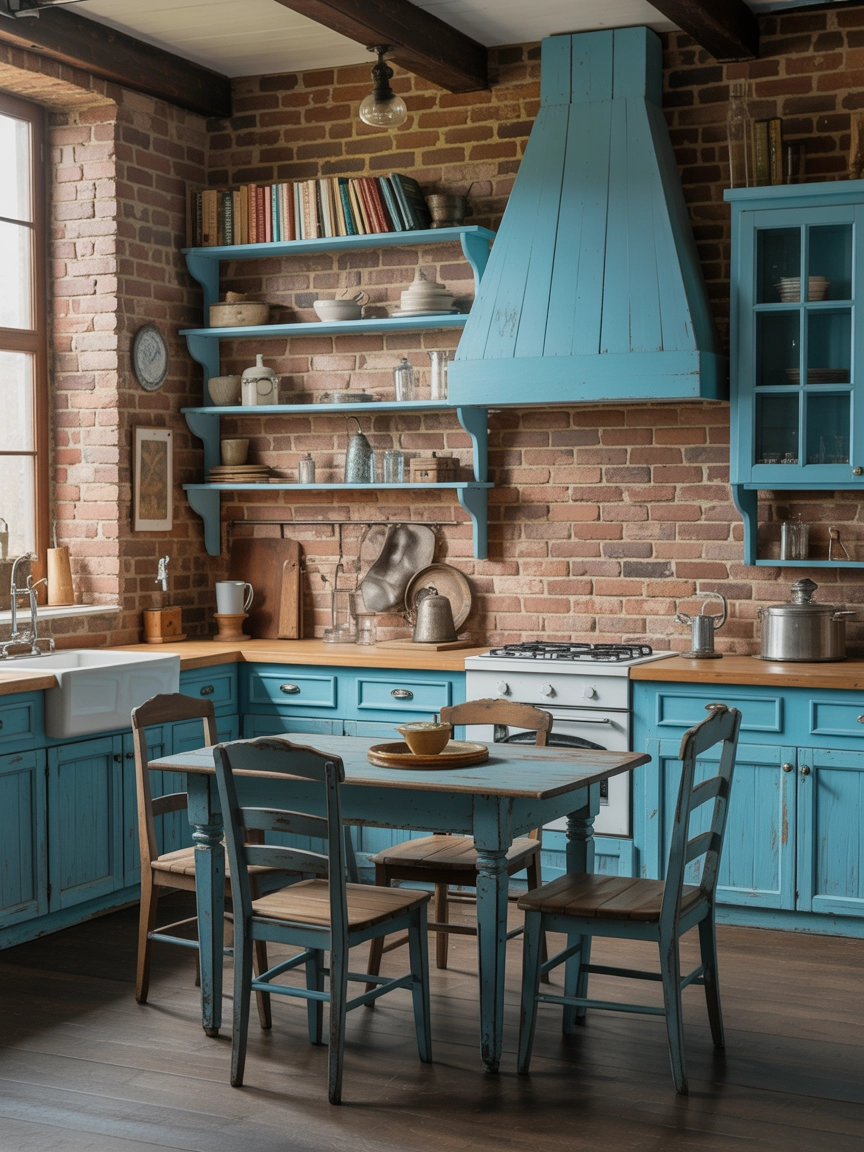 Blue Kitchen Cabinets 4