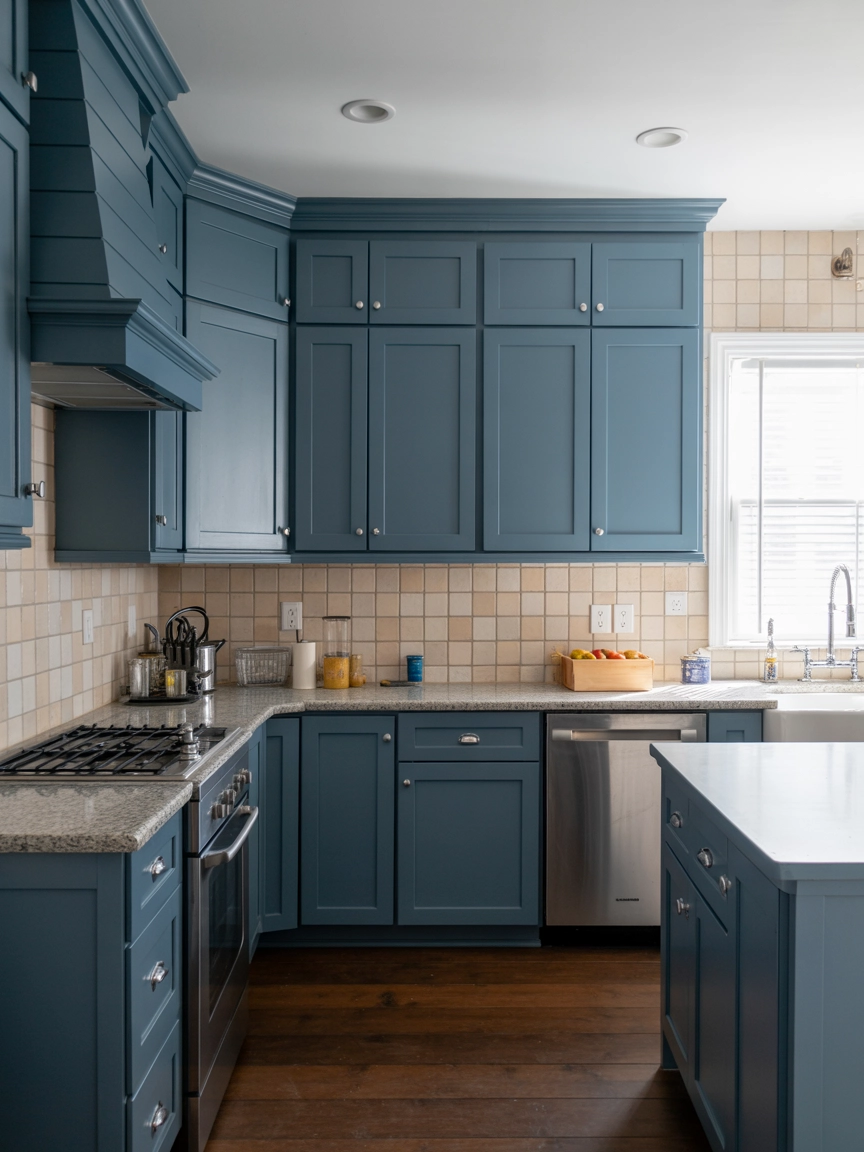 Blue Kitchen Cabinets 6