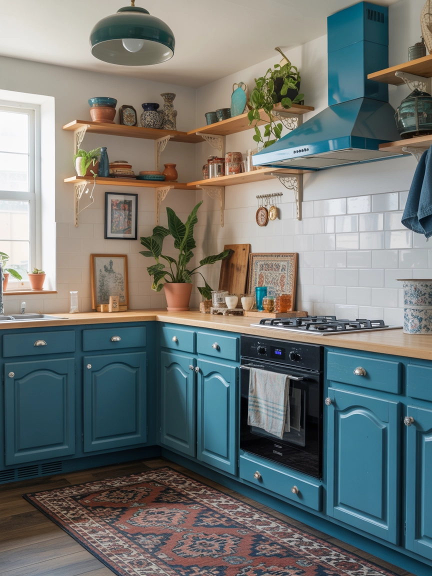 Blue Kitchen Cabinets 7
