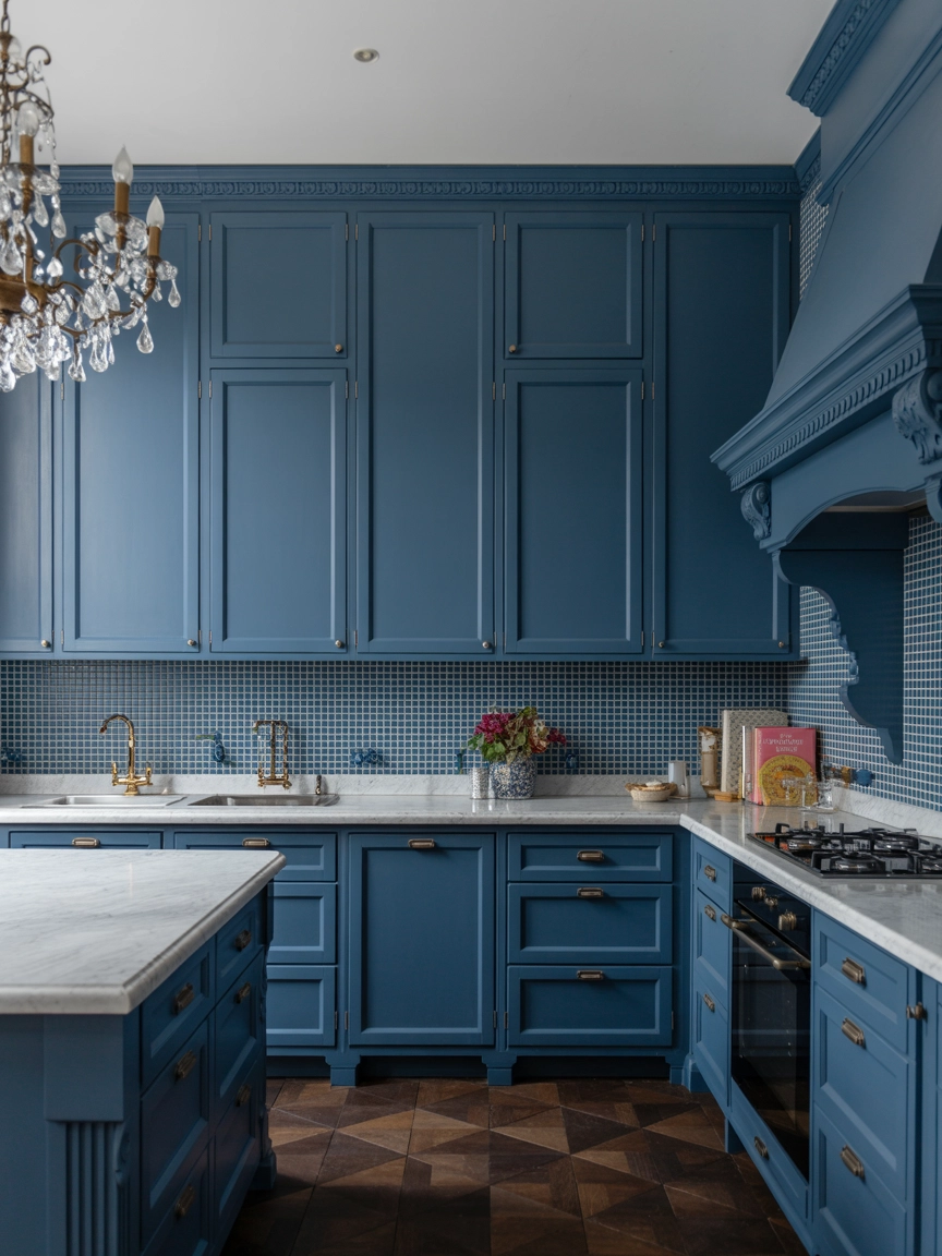 Blue Kitchen Cabinets 8