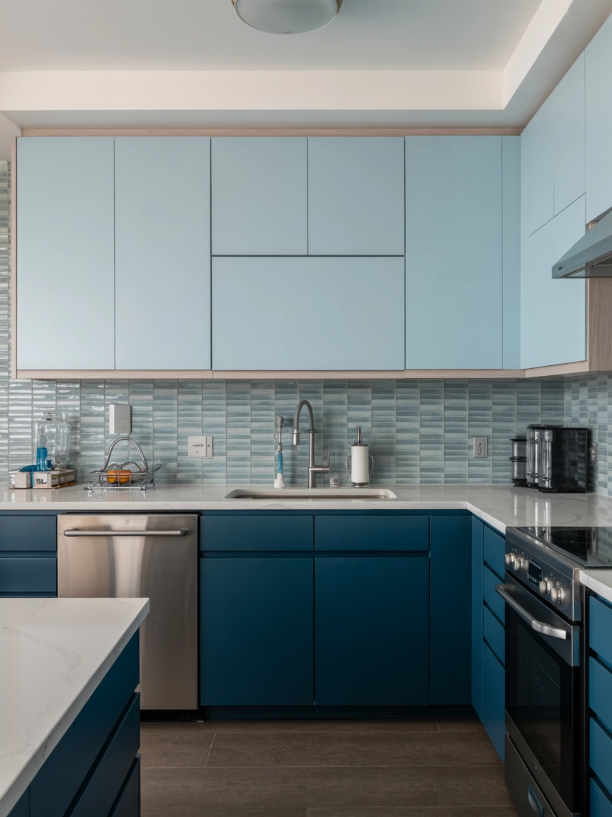 Blue Kitchen Cabinets 9