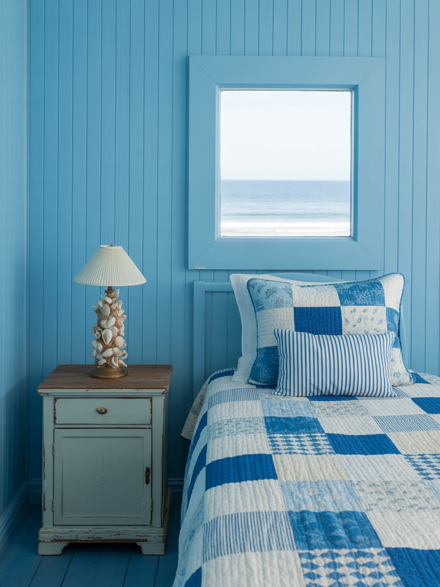 Coastal Blue Bedroom 2