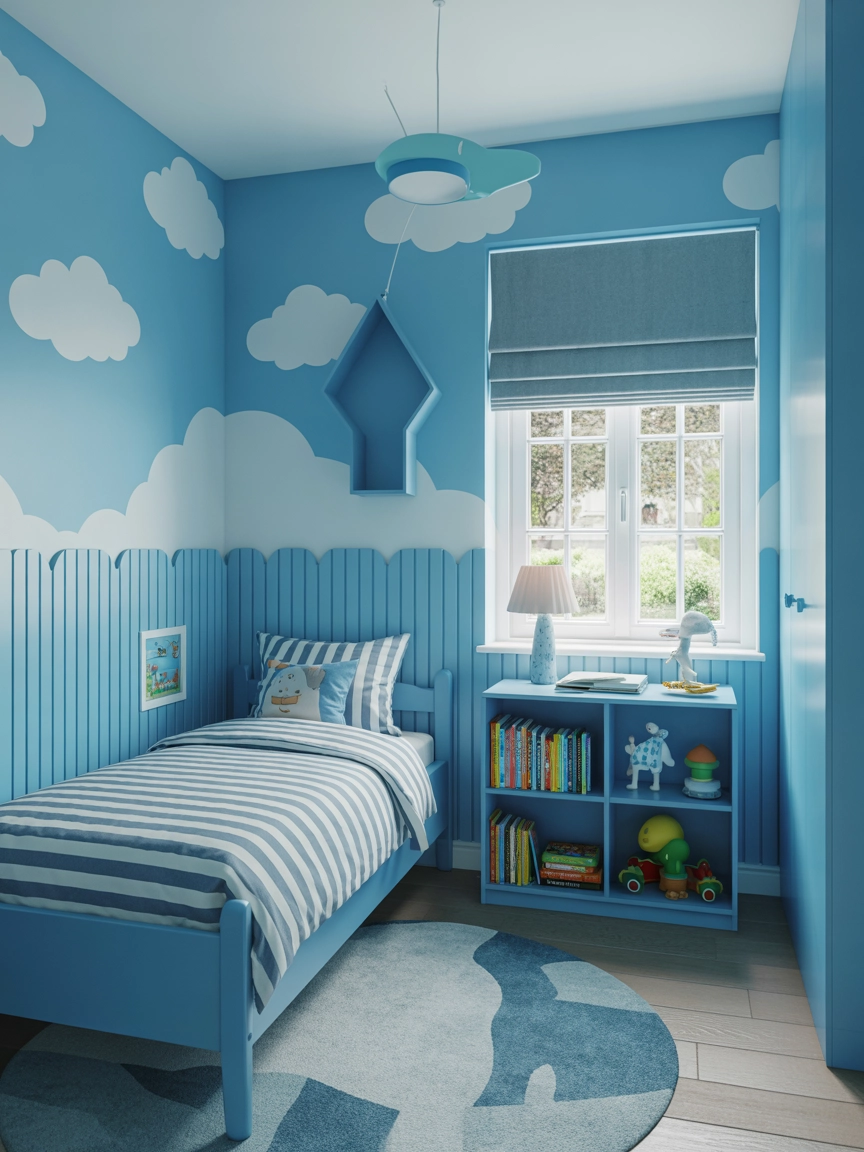 Coastal Blue Bedroom 5