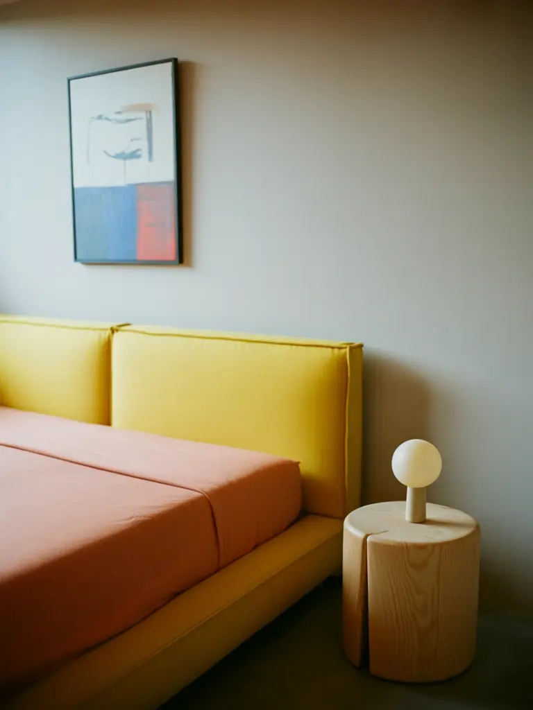 Colorful Minimalist Bedroom 1