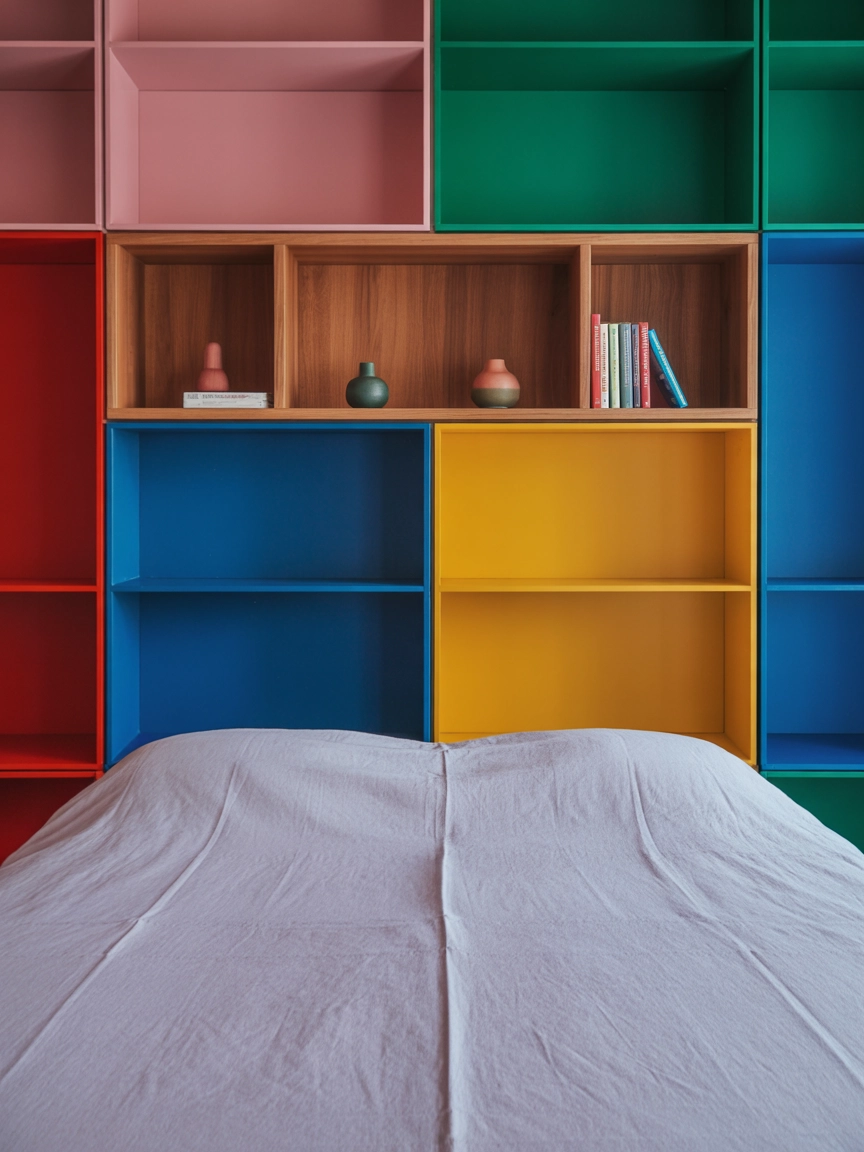 Colorful Minimalist Bedroom 7