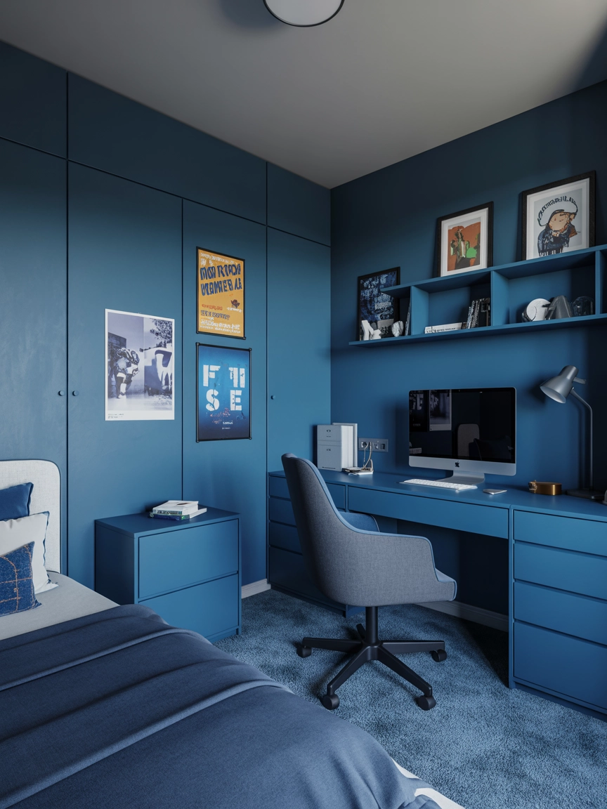 Dark Blue Bedroom Ideas 10