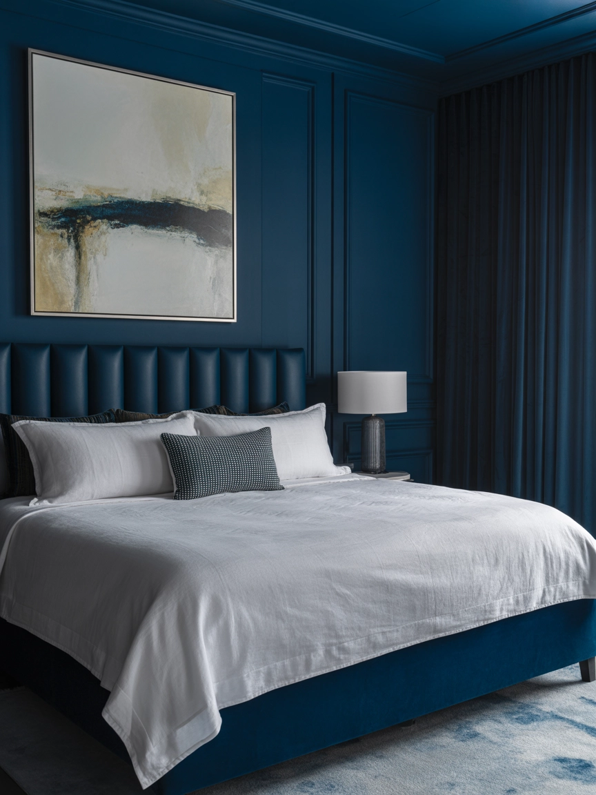 Dark Blue Bedroom Ideas 3