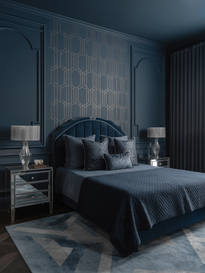 Dark Blue Bedroom Ideas 4