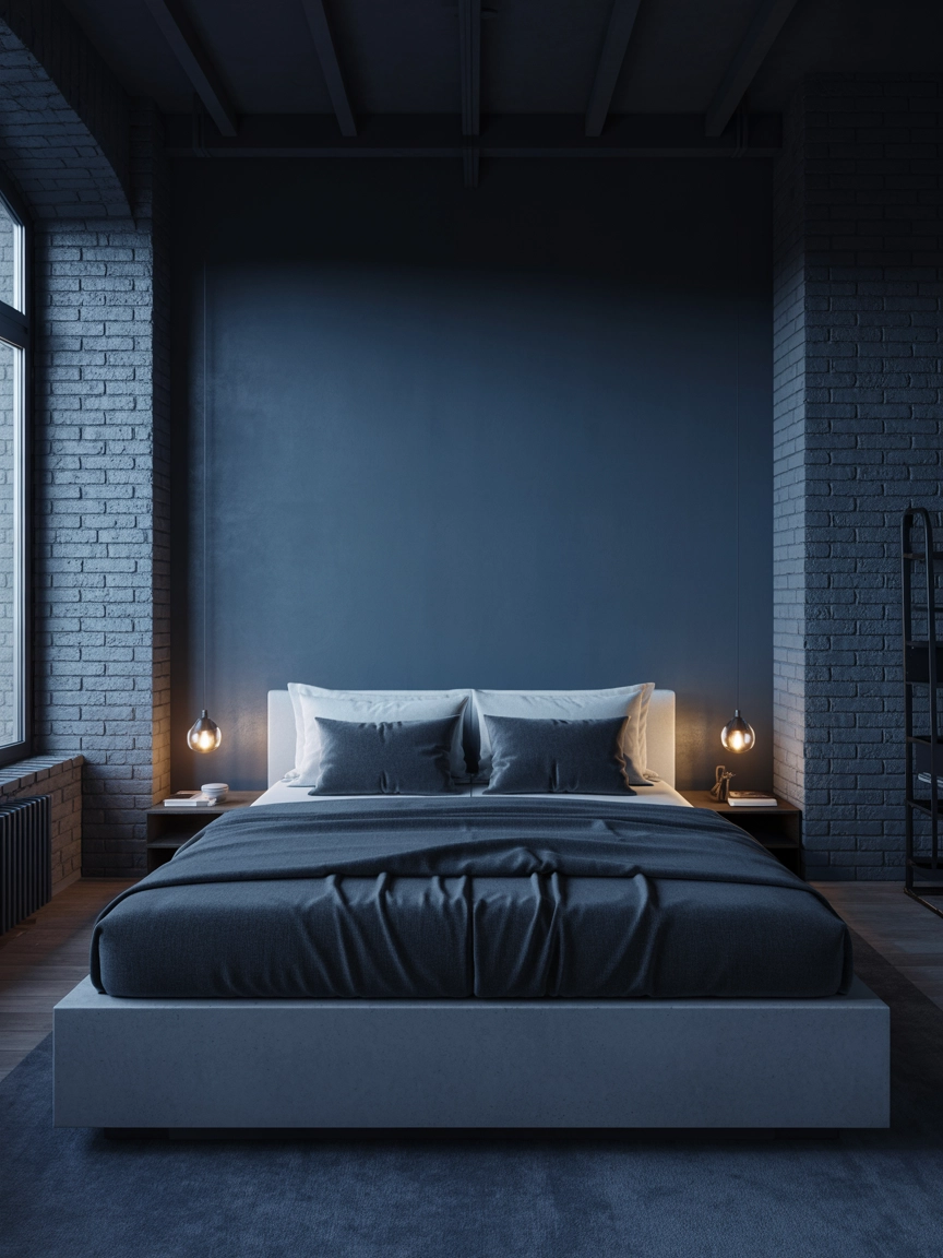 Dark Blue Bedroom Ideas 6