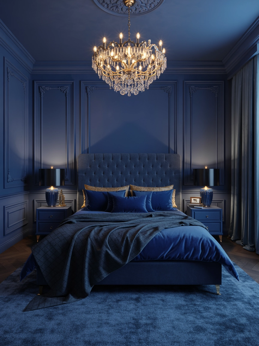 Dark Blue Bedroom Ideas 8