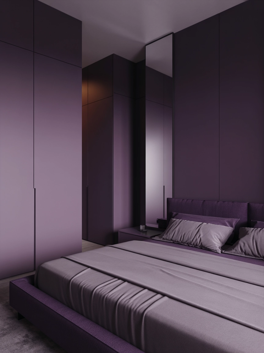 Dark Purple Bedroom 10