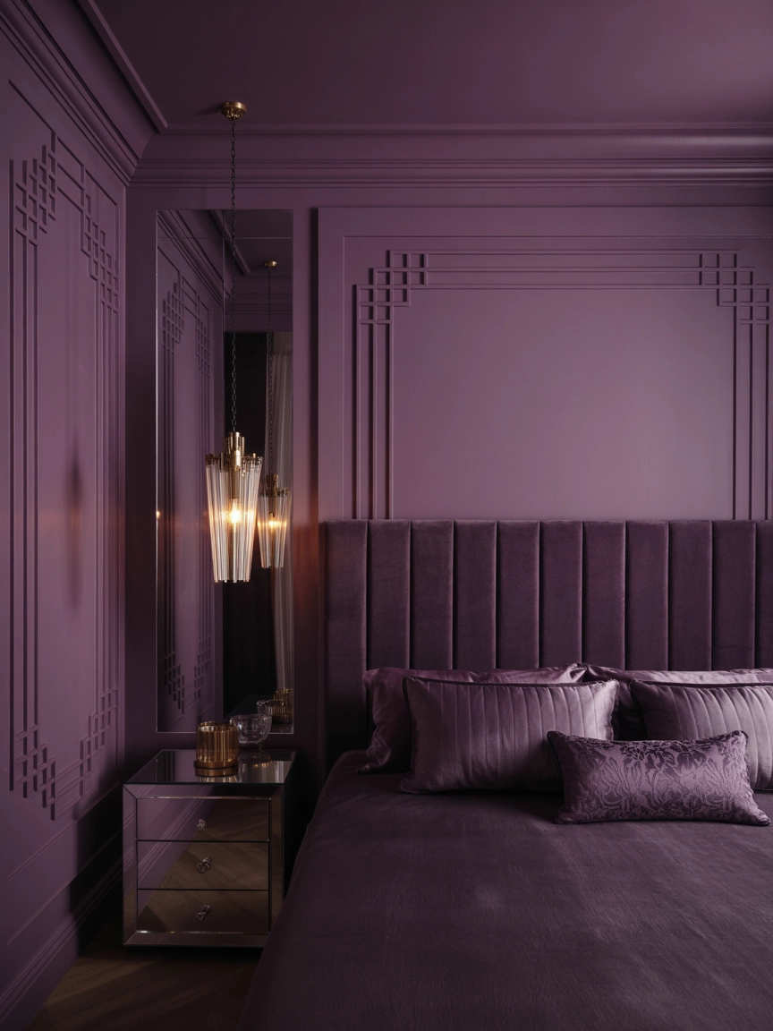 Dark Purple Bedroom 9