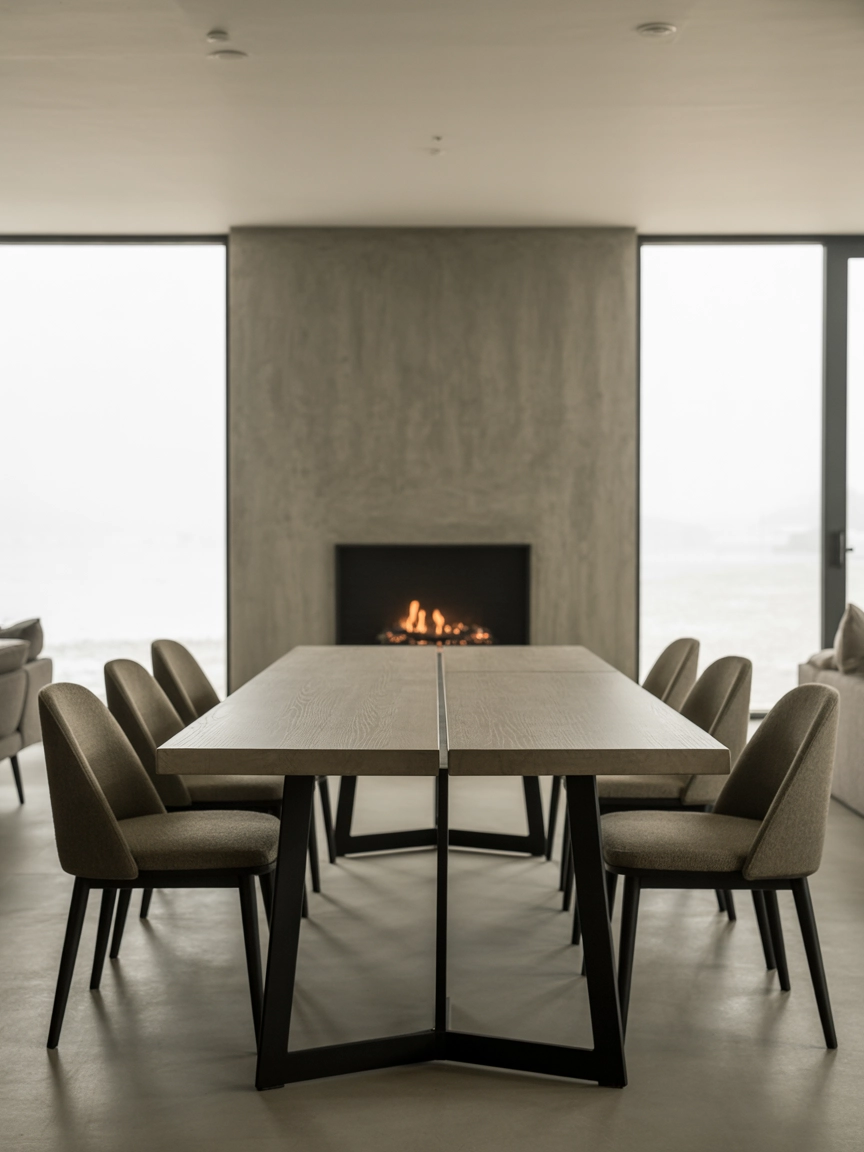 Dining Room With Fireplace 1