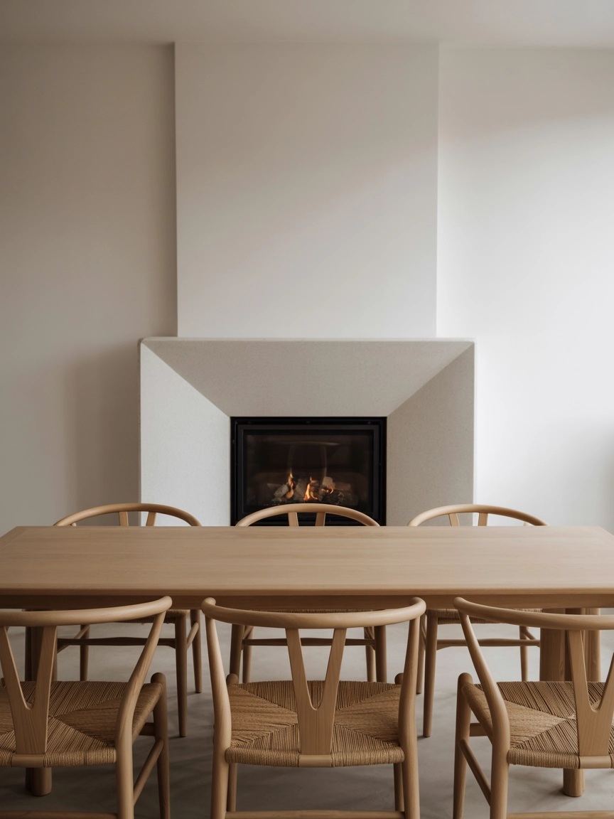 Dining Room With Fireplace 4