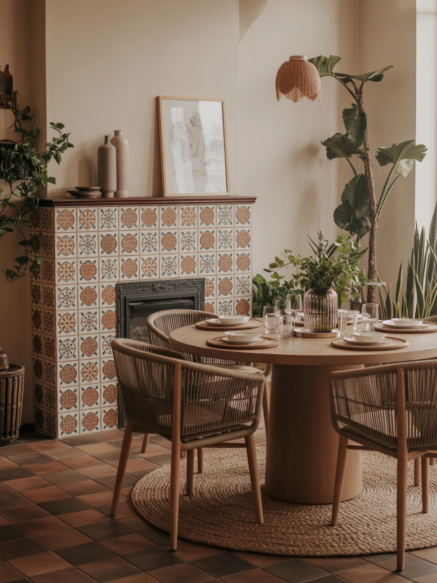 Dining Room With Fireplace 5