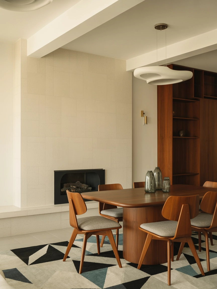 Dining Room With Fireplace 8