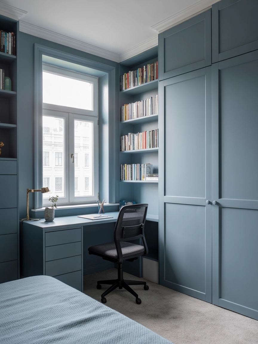 Dusty Blue Bedroom 10